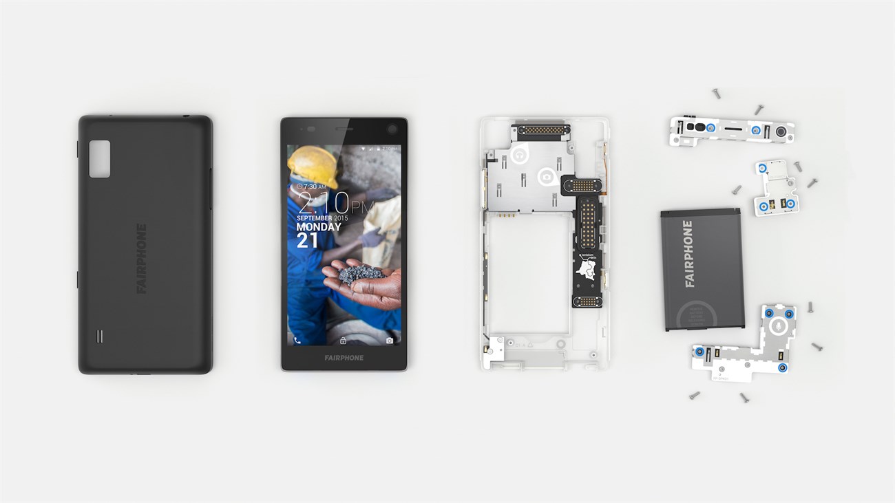 Fairphone 2 có thể dễ dàng tháo lắp, thay thế linh kiện