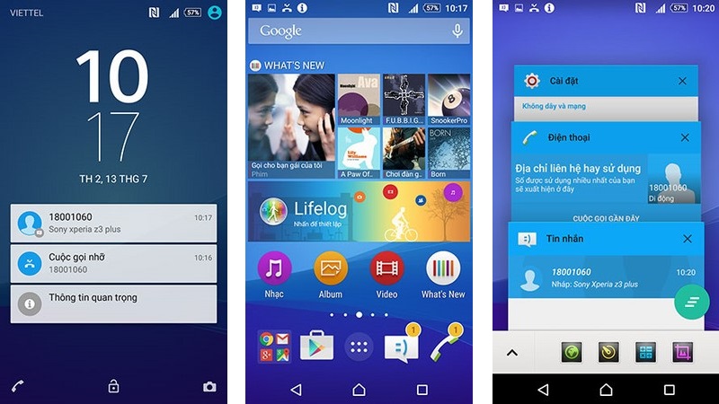 Giao diện Z3 Plus Giao diện Z3 Plus