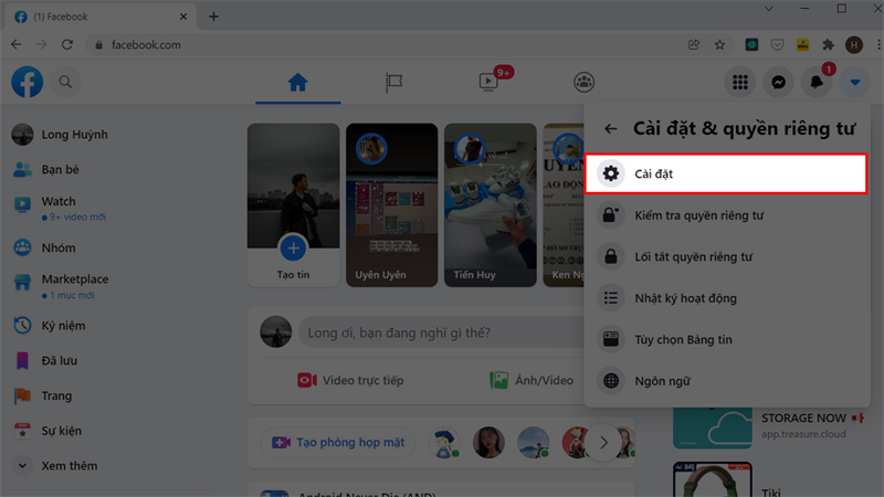 Cách sao lưu dữ liệu Facebook Cách sao lưu dữ liệu Facebook