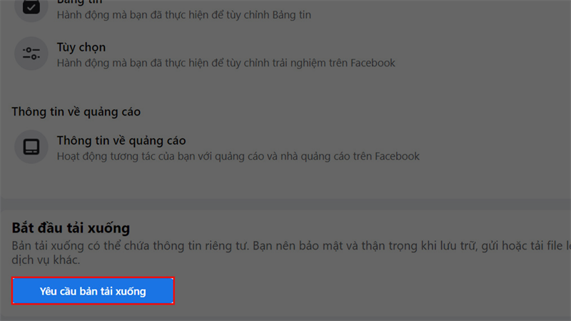 Cách sao lưu dữ liệu Facebook Cách sao lưu dữ liệu Facebook