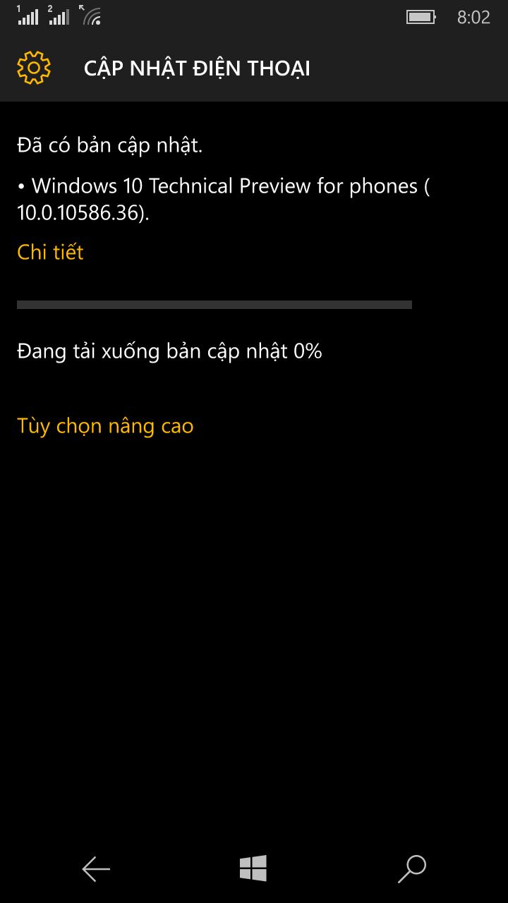 Bản cập nhật Build 10586.36