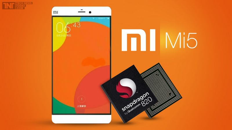 Mi 5 trang bị chip Snapdragon 820