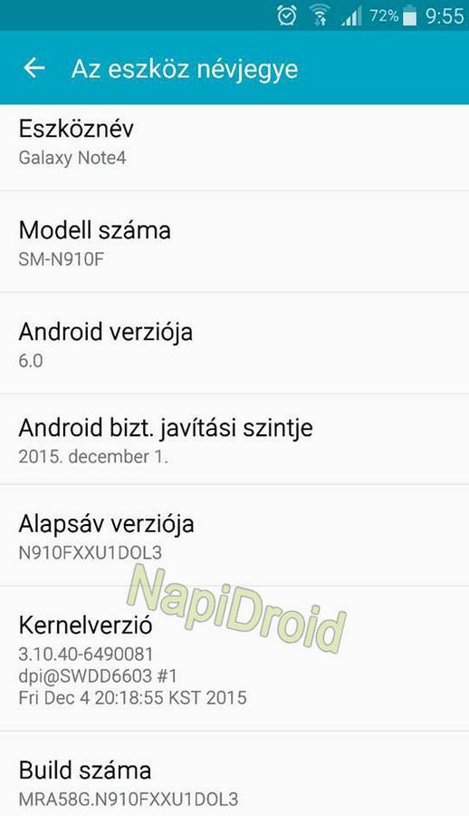 Galaxy Note 4 lên đời Android 6.0 Galaxy Note 4 lên đời Android 6.0