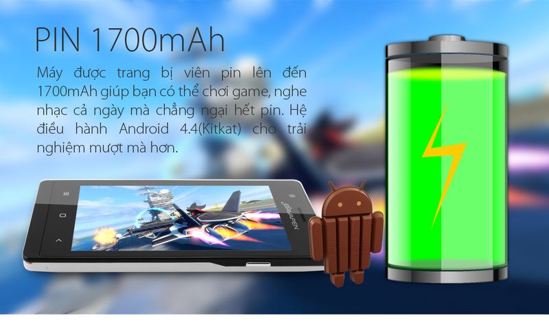 Smartphone đa sắc màu Bavapen B404 