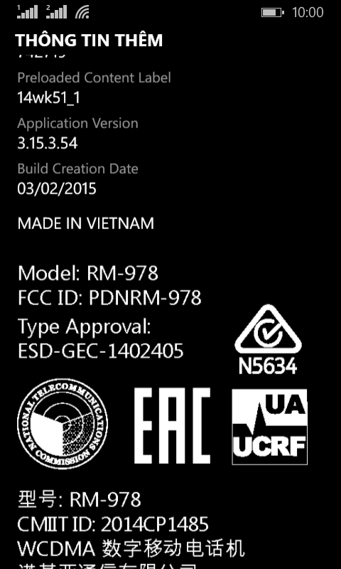 Lumia 630, 640 cũng được sản xuất tại nước ta Lumia 630, 640 cũng được sản xuất tại nước ta