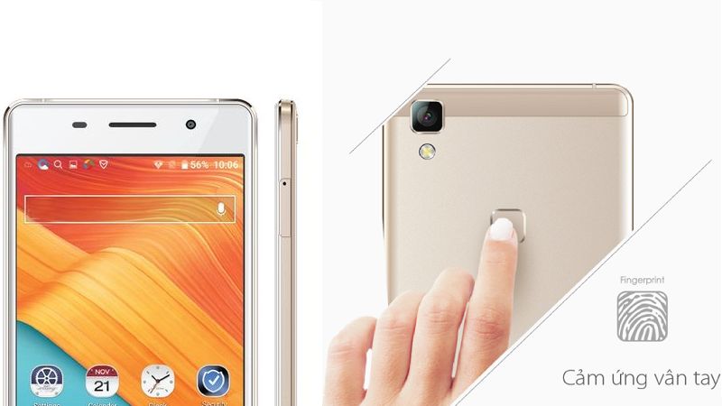 Smartphone vỏ nhôm siêu mỏng, cảm biến vân tay giá dưới 4 triệu tại Việt Nam Smartphone vỏ nhôm siêu mỏng, cảm biến vân tay giá dưới 4 triệu tại Việt Nam