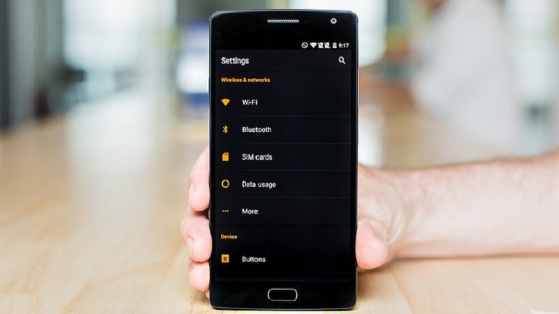 Dark theme trên OnePlus 2