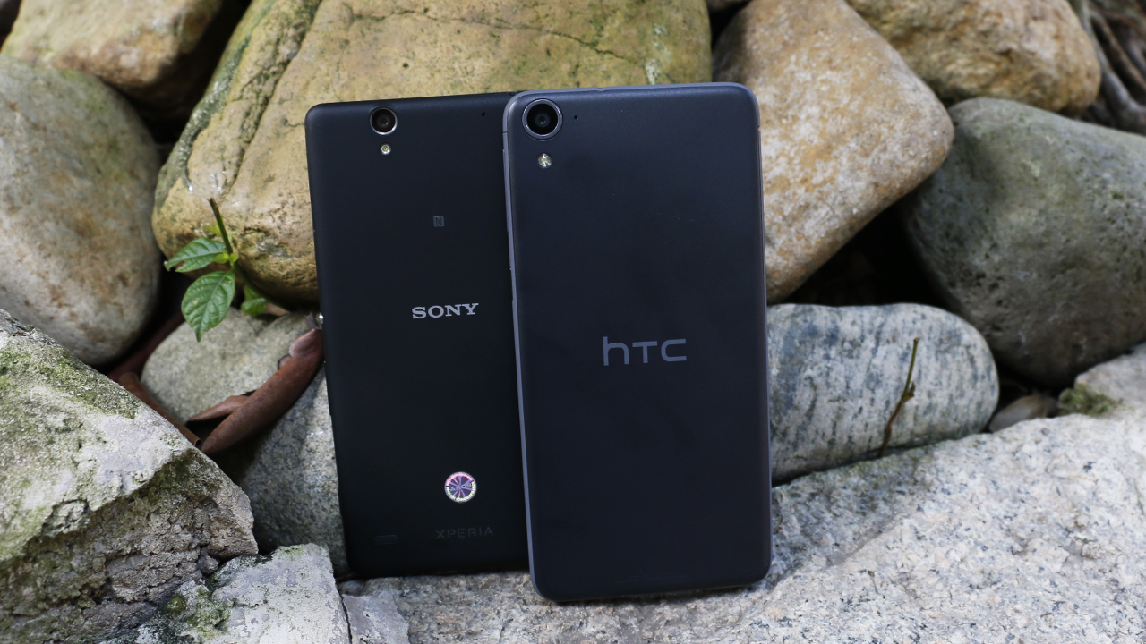 So sánh thiết kế HTC Desire 826 Selfie và Sony Xperia C4 Dual