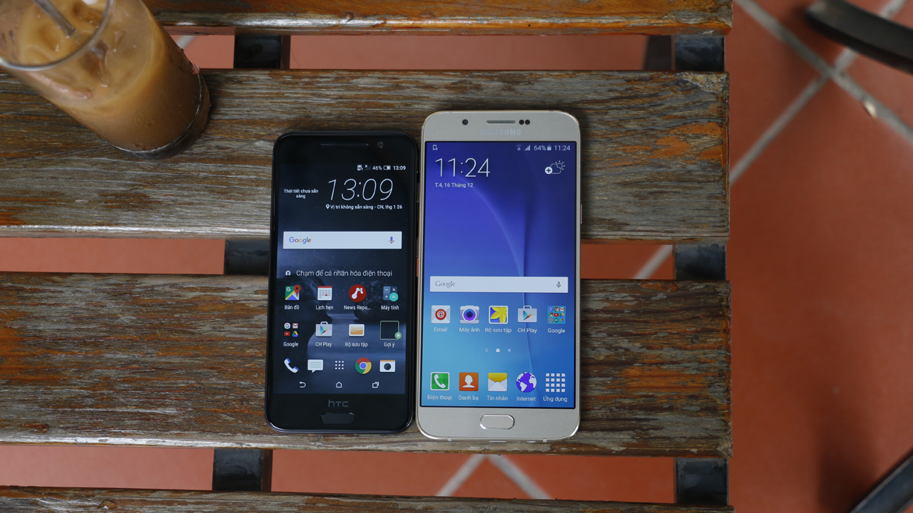 Samsung Galaxy A8 và HTC One A9