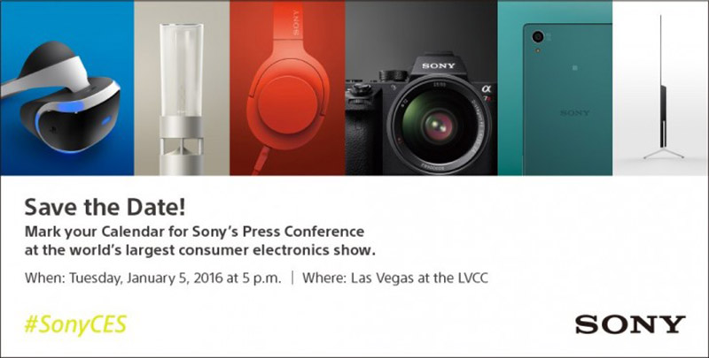 Một thông báo của Sony trong sự kiện CES 2016