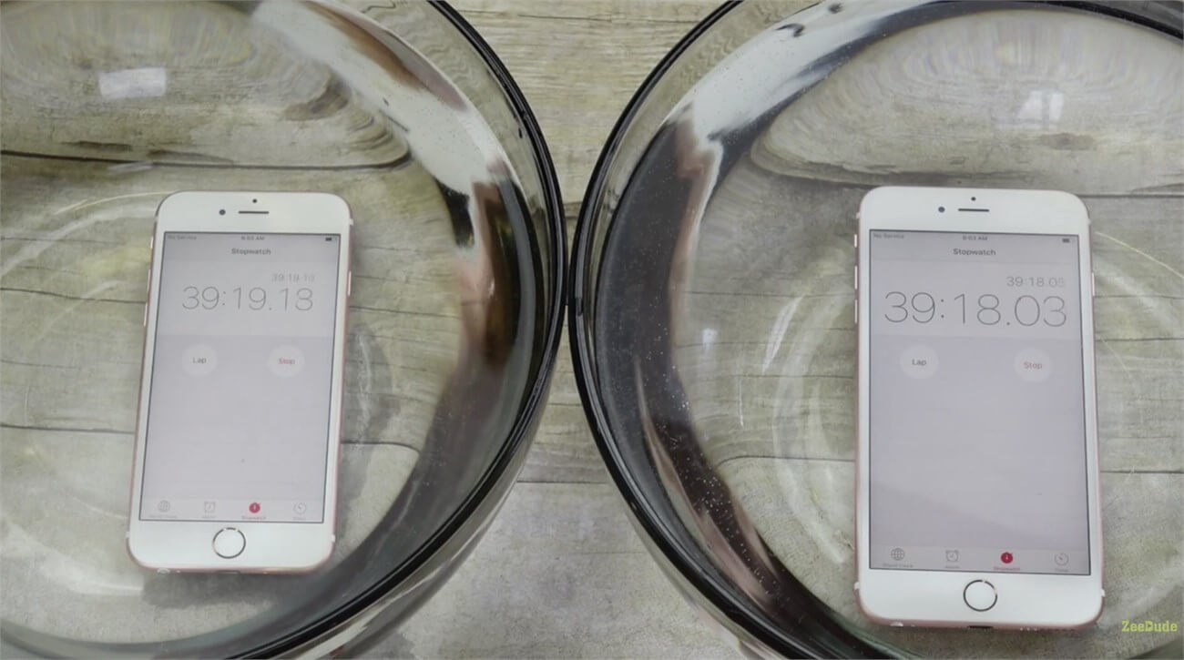 iPhone 6s cũng chống được nước đấy iPhone 6s cũng chống được nước đấy