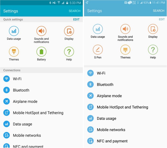 Giao diện TouchWiz phiên bản mới trên hệ điều hành Android 6.0 MarshMallow