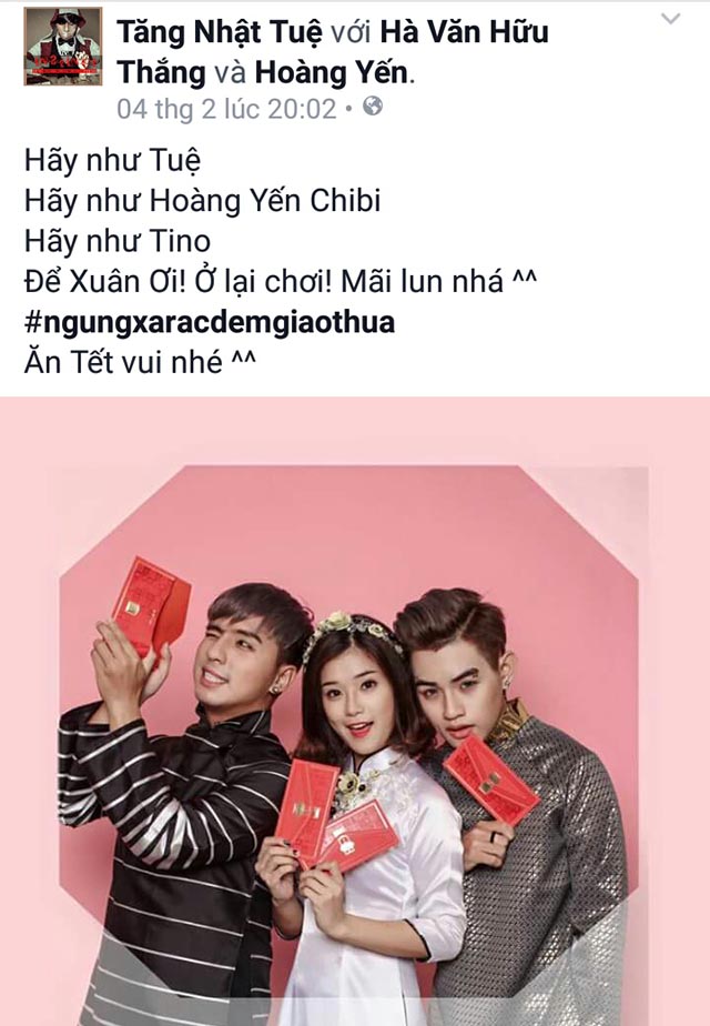 Các ca sĩ như Tăng Nhật Tuệ, Hoàng Yến Chibi hay Tino cũng hăng hái tham gia.