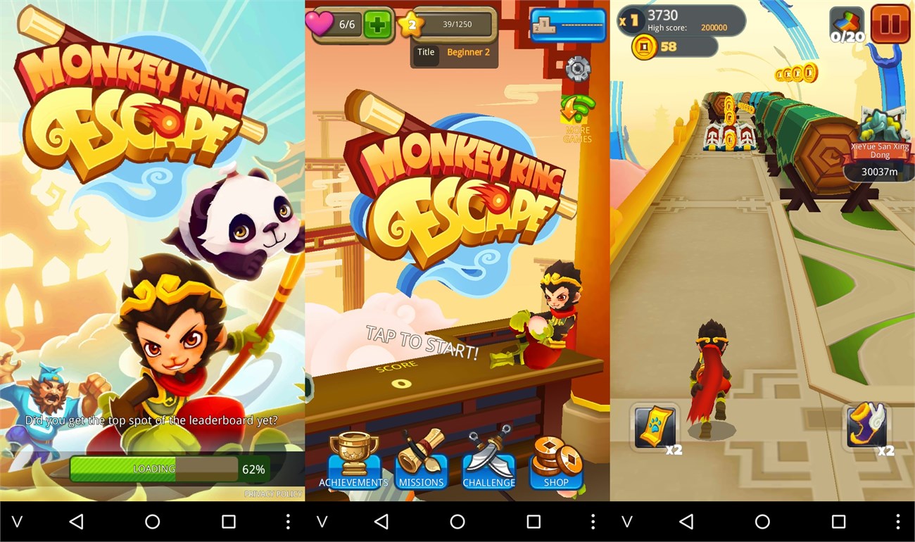Bắt đầu vào game Monkey King Escape Bắt đầu vào game Monkey King Escape