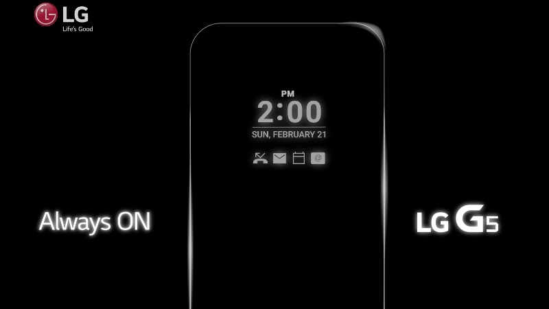 LG xác nhận tính năng Always ON của G5