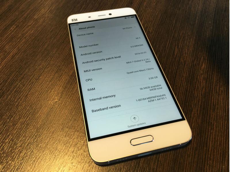 Xiaomi Mi 5