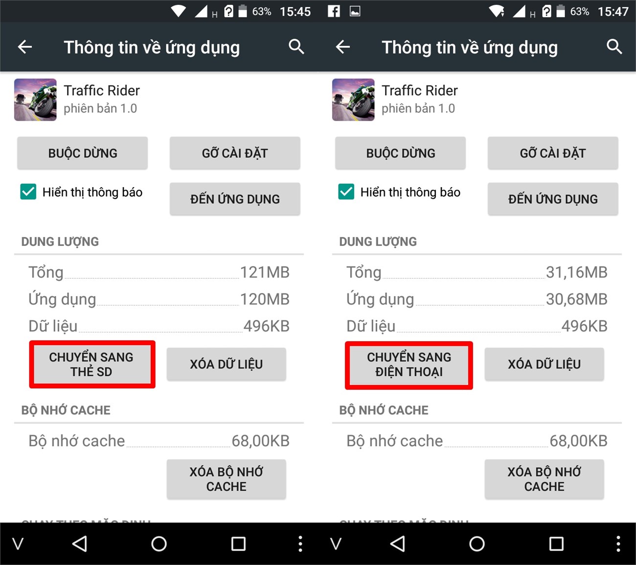 Chuyển thành công dữ liệu game sang thẻ nhớ