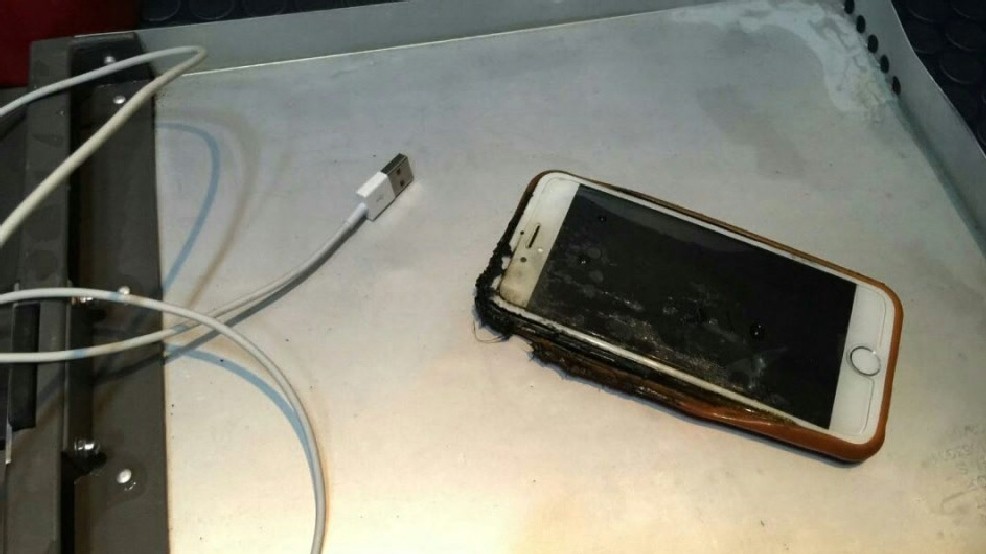 iPhone 6 đã bốc cháy iPhone 6 đã bốc cháy