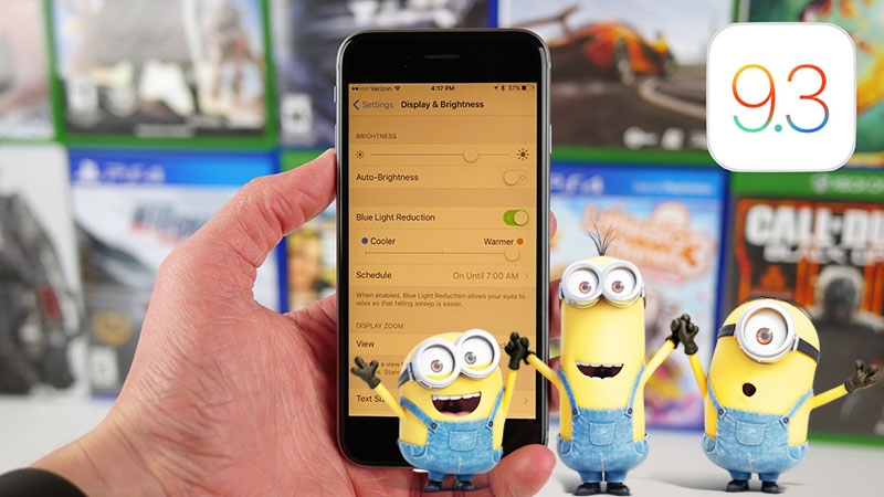 iPhone lên iOS 9.3