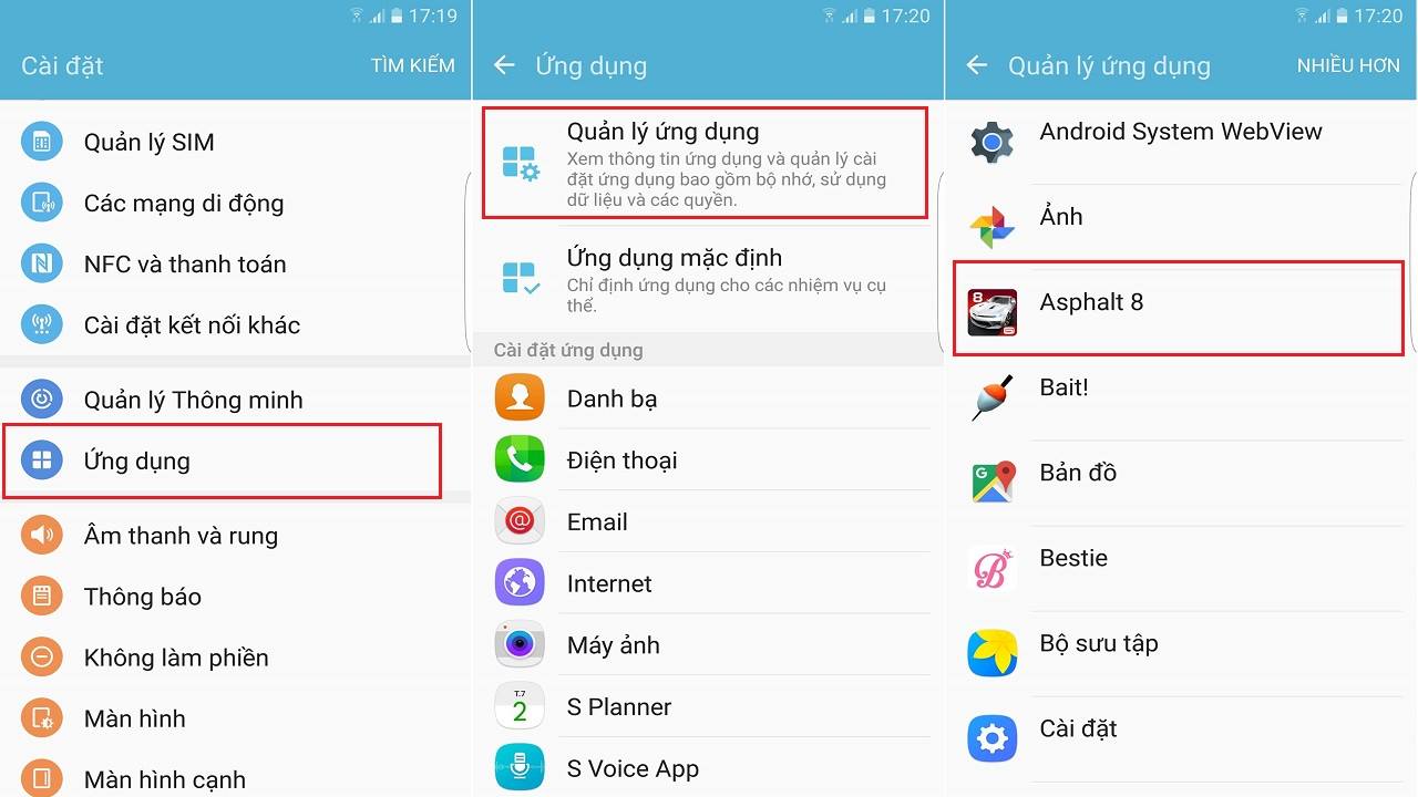 Chuyển ứng dụng ra thẻ nhớ S7 S7 Edge 7