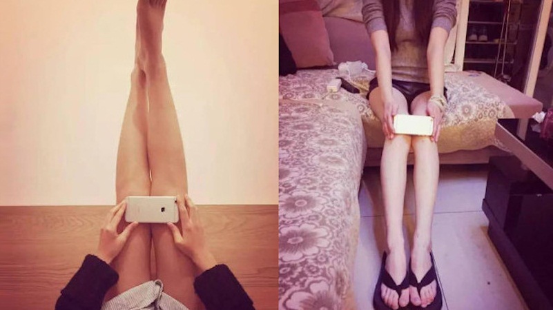 Girl xinh Trung Quốc lấy iPhone 6 để đọ... đôi chân đẹp Girl xinh Trung Quốc lấy iPhone 6 để đọ... đôi chân đẹp