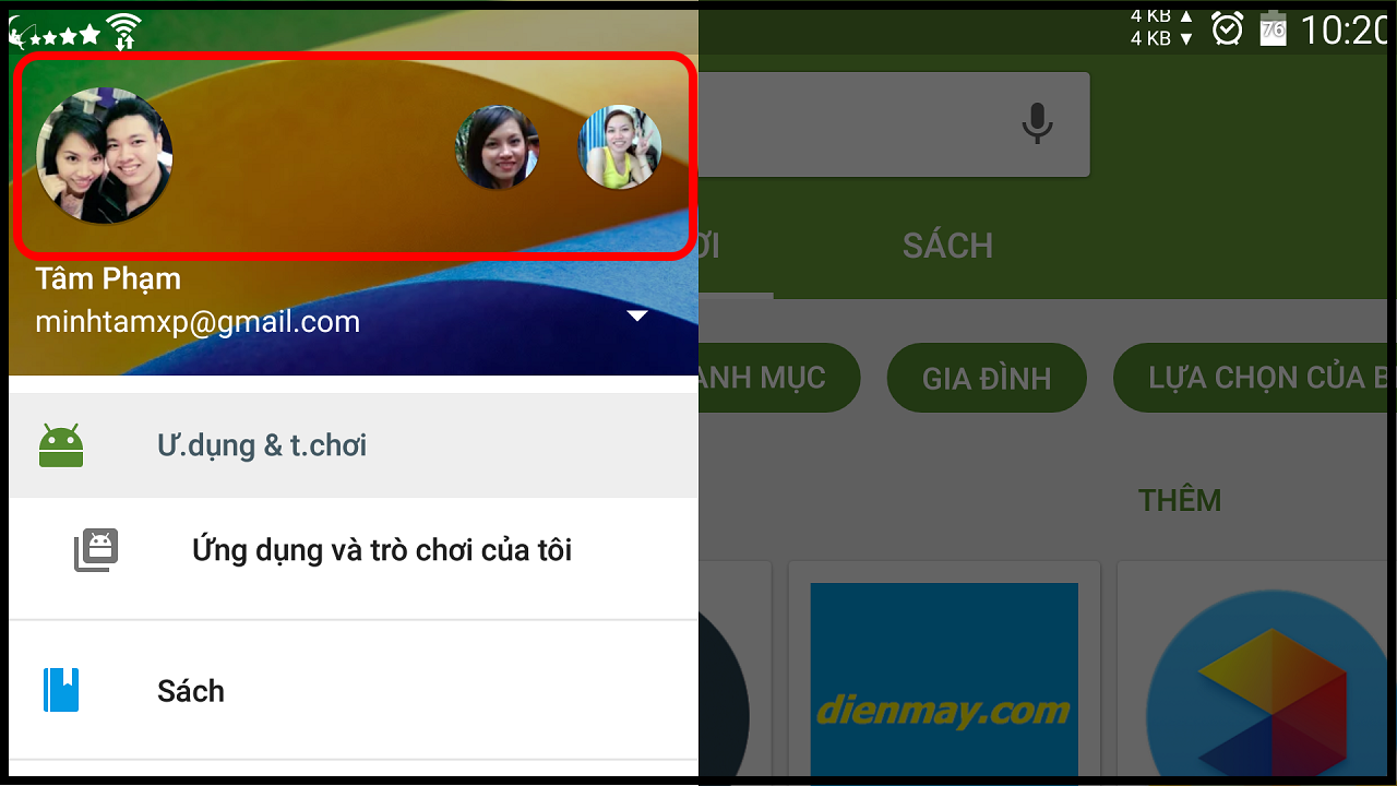 Thêm hoặc thay thế tài khoản để cài ứng dụng đã mua trên tài khoản khác Thêm hoặc thay thế tài khoản để cài ứng dụng đã mua trên tài khoản khác
