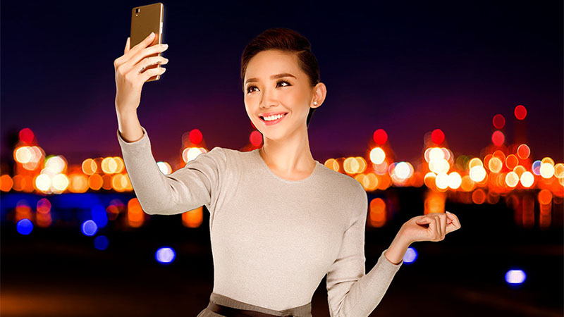 Selfie bằng OPPO F1