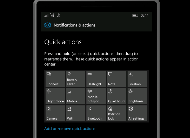 Quick Actions