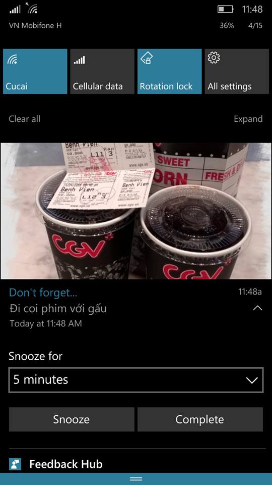notification