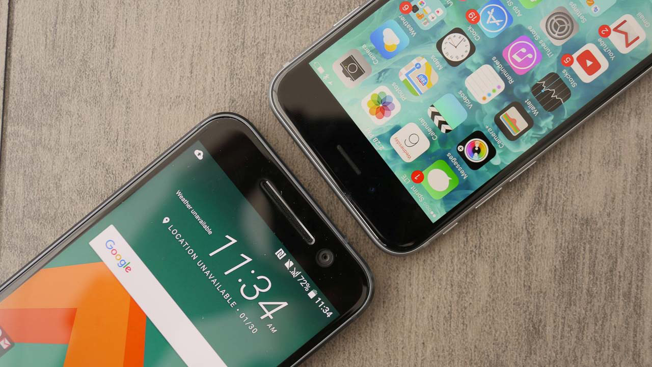 iPhone 6s vs HTC 10