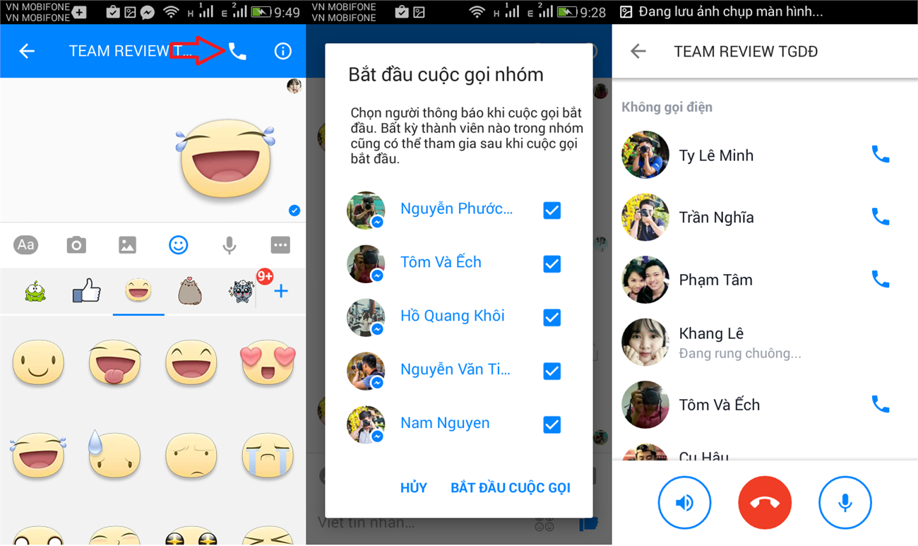 Hướng dẫn bật gọt nhóm Bật gọi nhóm
