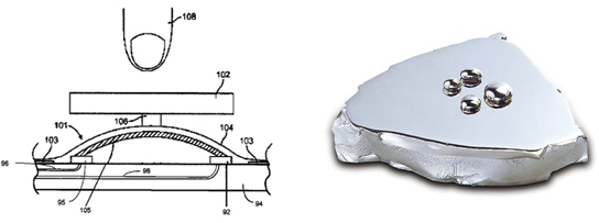 Nút Home dùng chất liệu Liquidmetal Nút Home dùng chất liệu Liquidmetal