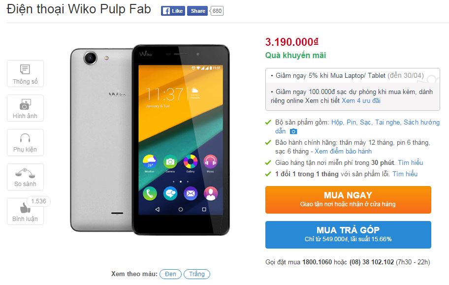 Wiko Pulp Fab Wiko Pulp Fab
