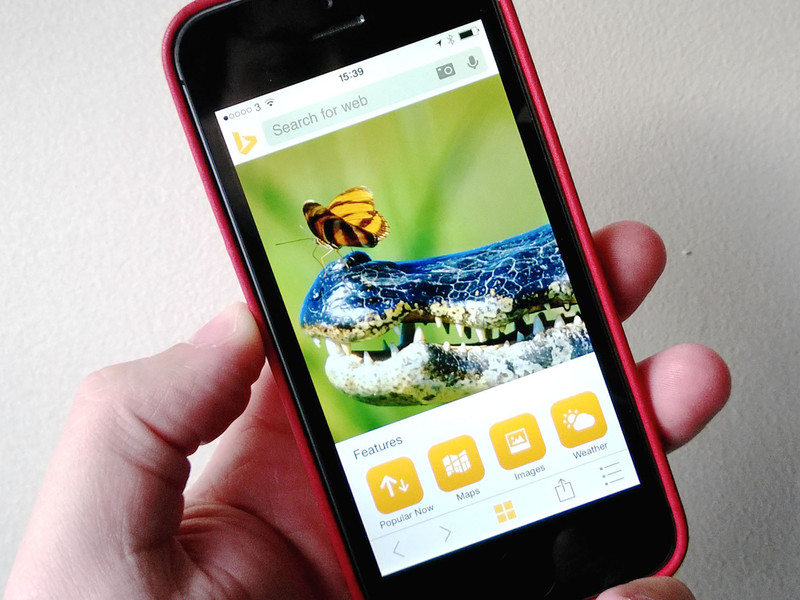 Bing on iOS 7 Bing on iOS 7