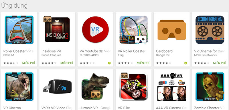 VR trên Google Play