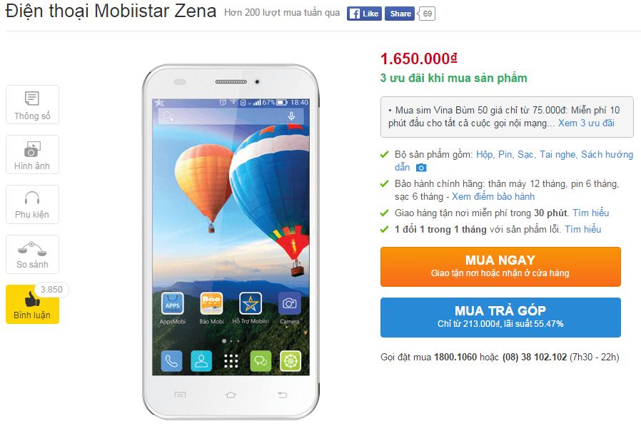 Smartphone phổ thông thương hiệu Việt với chip lõi tứ hạ giá Smartphone phổ thông thương hiệu Việt với chip lõi tứ hạ giá