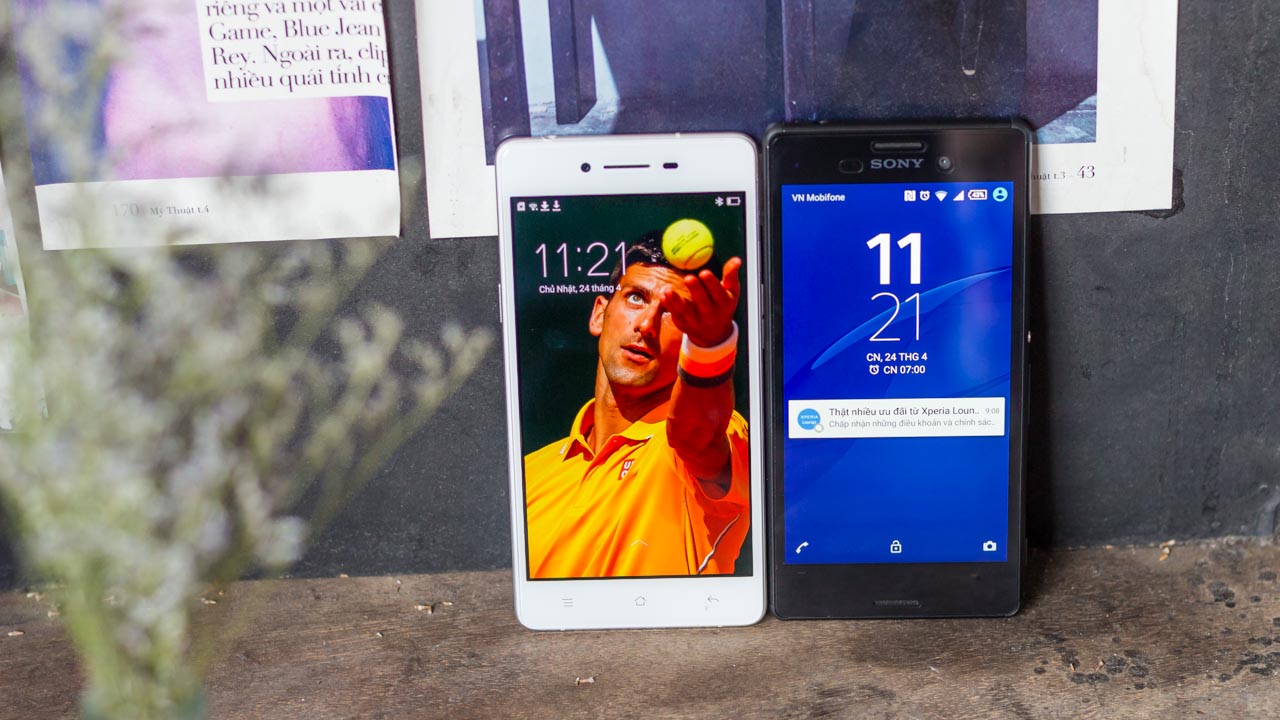 OPPO  R7 Lite vs Xperia M4 Aqua