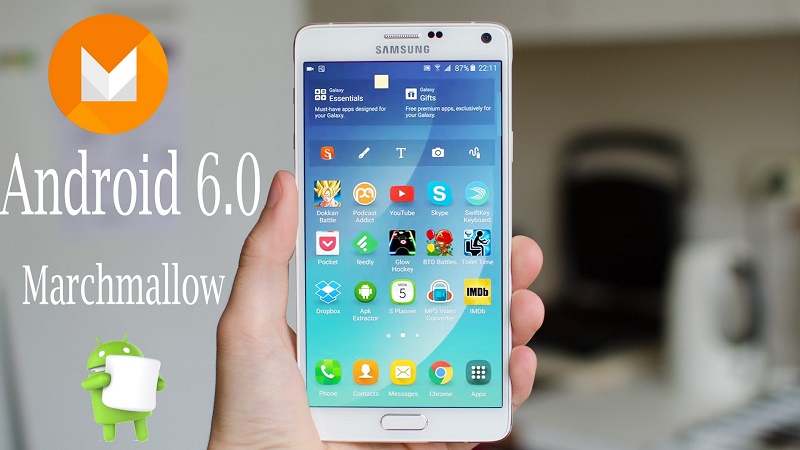 Galaxy Note 4 phiên bản N910F được cập nhật Android 6.0 Galaxy Note 4 phiên bản N910F được cập nhật Android 6.0