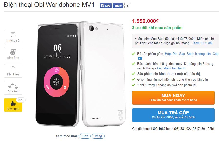 Obi Worldphone MV1 Obi Worldphone MV1