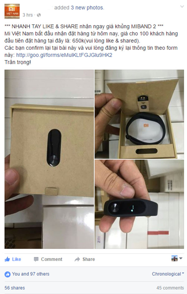 miband2_2 Xiaomi Mi Band 2 có giá 650.000 đồng tại Việt Nam?
