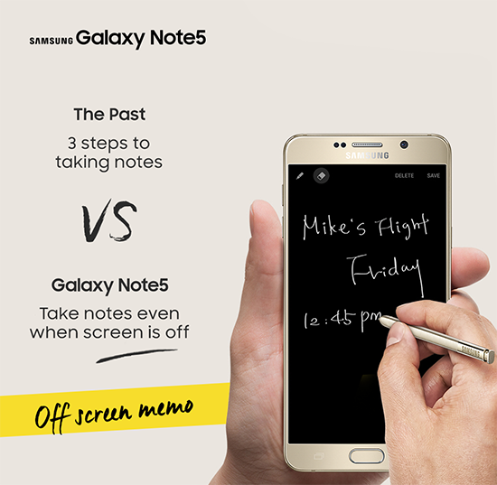 Tính năng Off Screen Write trên Note 5