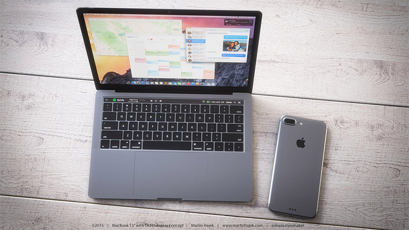 MacbookPro_1 Macbook Pro lột xác với màn hình phụ OLED, có thể cảm ứng
