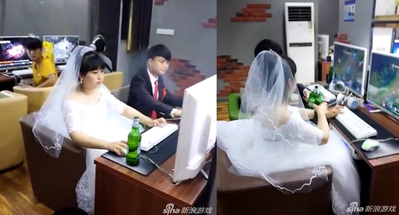 Đêm tân hôn, đôi vợ chồng son kéo nhau ra net… cày game Đêm tân hôn, đôi vợ chồng son kéo nhau ra net… cày game