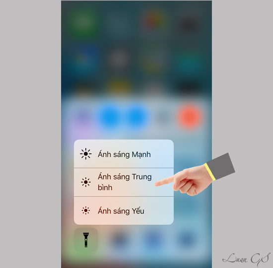 Thay đổi độ sáng đèn pin Thay đổi độ sáng đèn pin