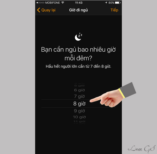 Theo dõi giấc ngủ Theo dõi giấc ngủ