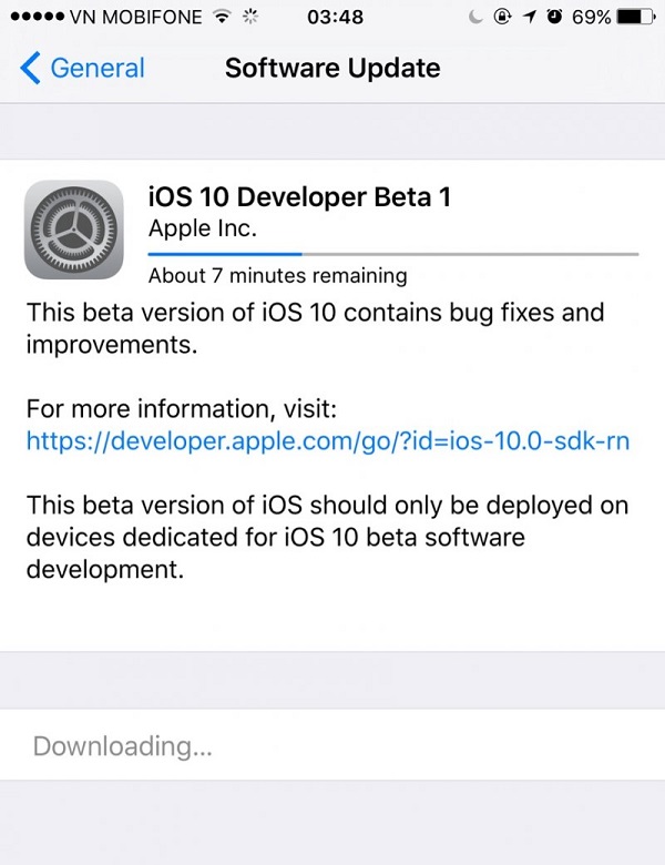 iOS 10 Beta