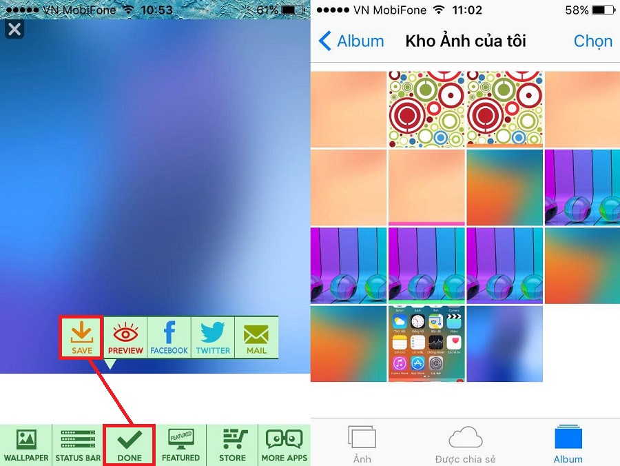 đổi status bar
