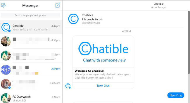 Chatible trên Messenger