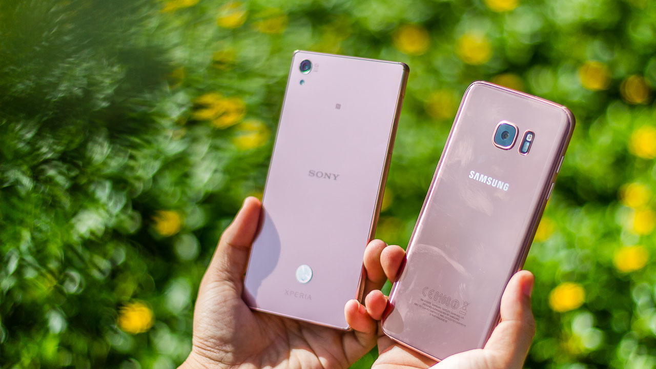 S7 Pink Gold and Z5 Premium Pink