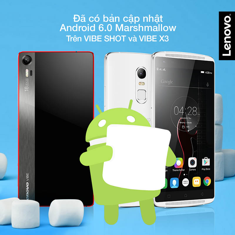 Lenovo Vibe Shot & X3 đã chính thức có Android 6.0, bạn đã upgrade? Lenovo Vibe Shot & X3 đã chính thức có Android 6.0, bạn đã upgrade?